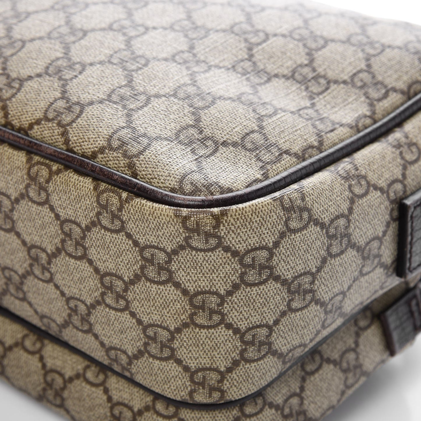GG Plus Monogram Camera Bag Dark Brown