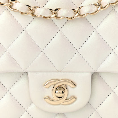 Chanel Iridescent Calfskin Quilted Medium Double Flap White 8 of 11