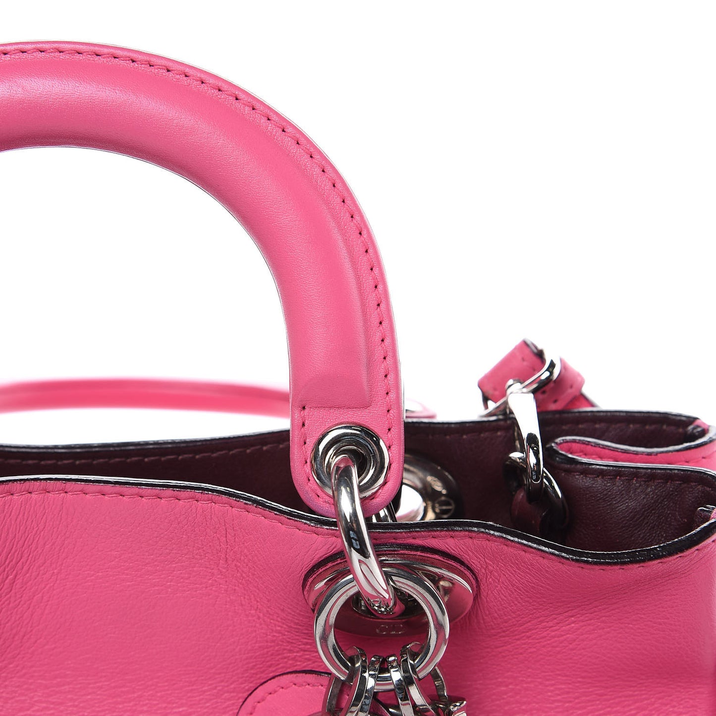 Calfskin Small Diorissimo Tote Pink
