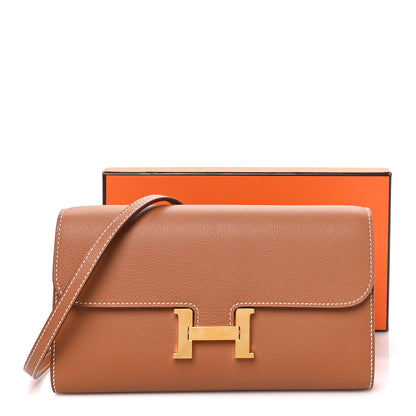 Hermes Evercolor Constance Wallet To Go Gold 10 of 10
