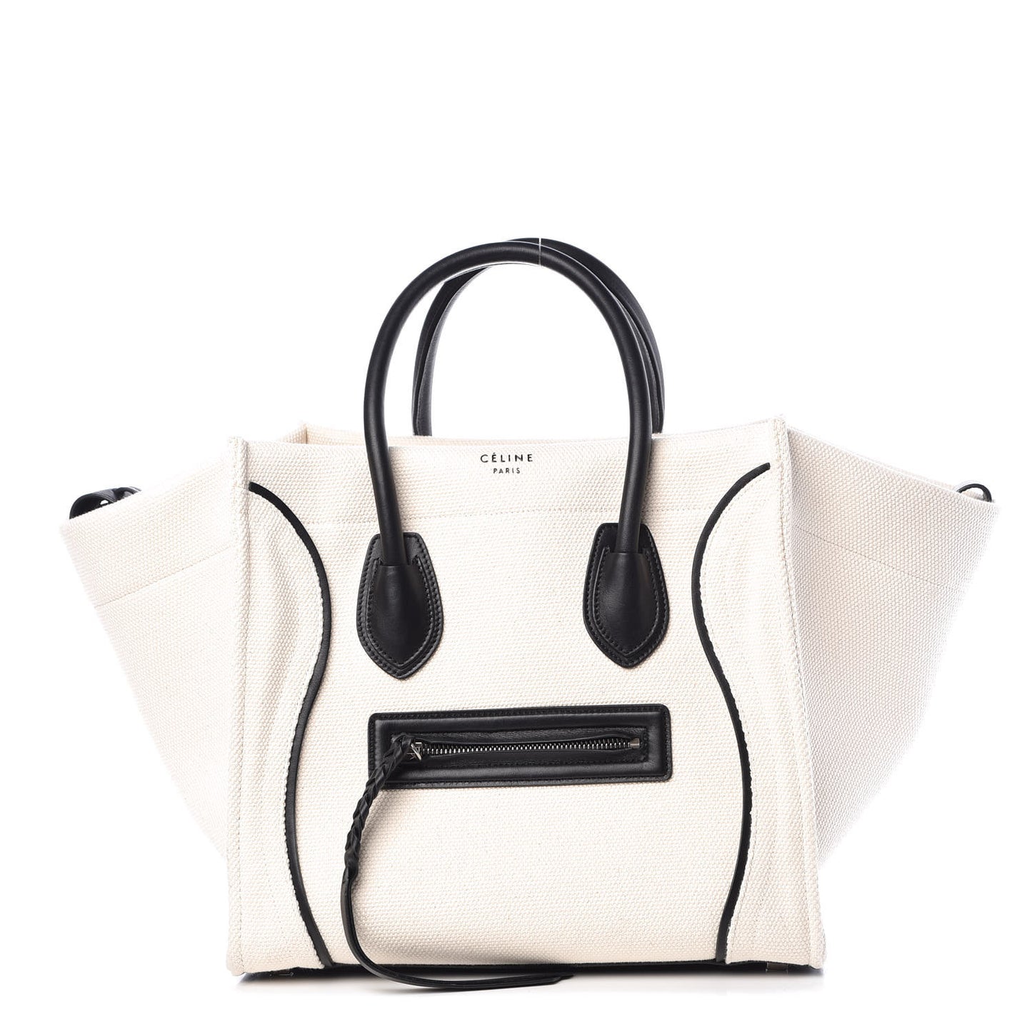 Cotton Canvas Medium Phantom Luggage White
