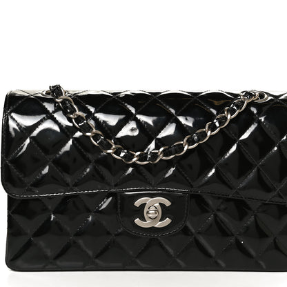 Chanel Patent Quilted Small Double Flap Black 9 of 13