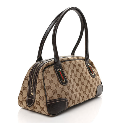 Gucci Monogram Small Princy Satchel Dark Brown 5 of 17