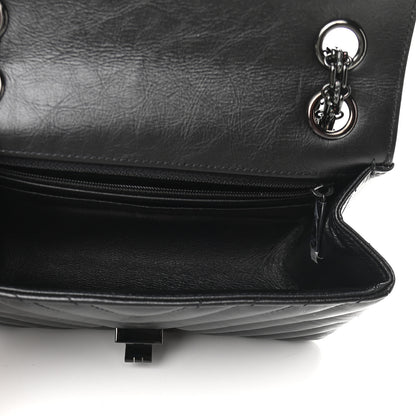 Chanel Aged Calfskin Chevron Quilted 2.55 Reissue Mini Flap So Black 5 of 10