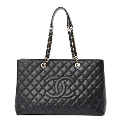 Chanel Caviar Quilted XL Grand Shopping Tote GST Black 1 of 10