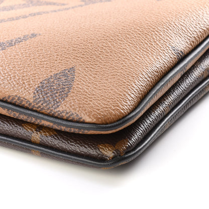 Louis Vuitton Reverse Monogram Giant Double Zip Pochette 7 of 14