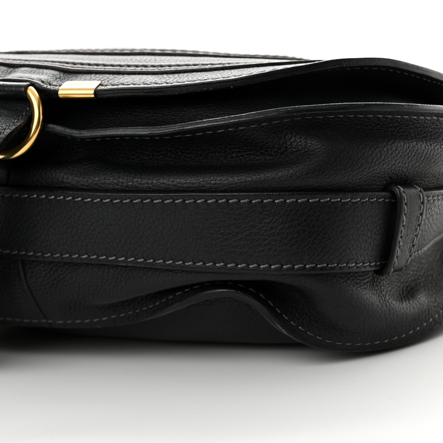 Chloe Calfskin Medium Marcie Round Crossbody Bag Black 10 of 19