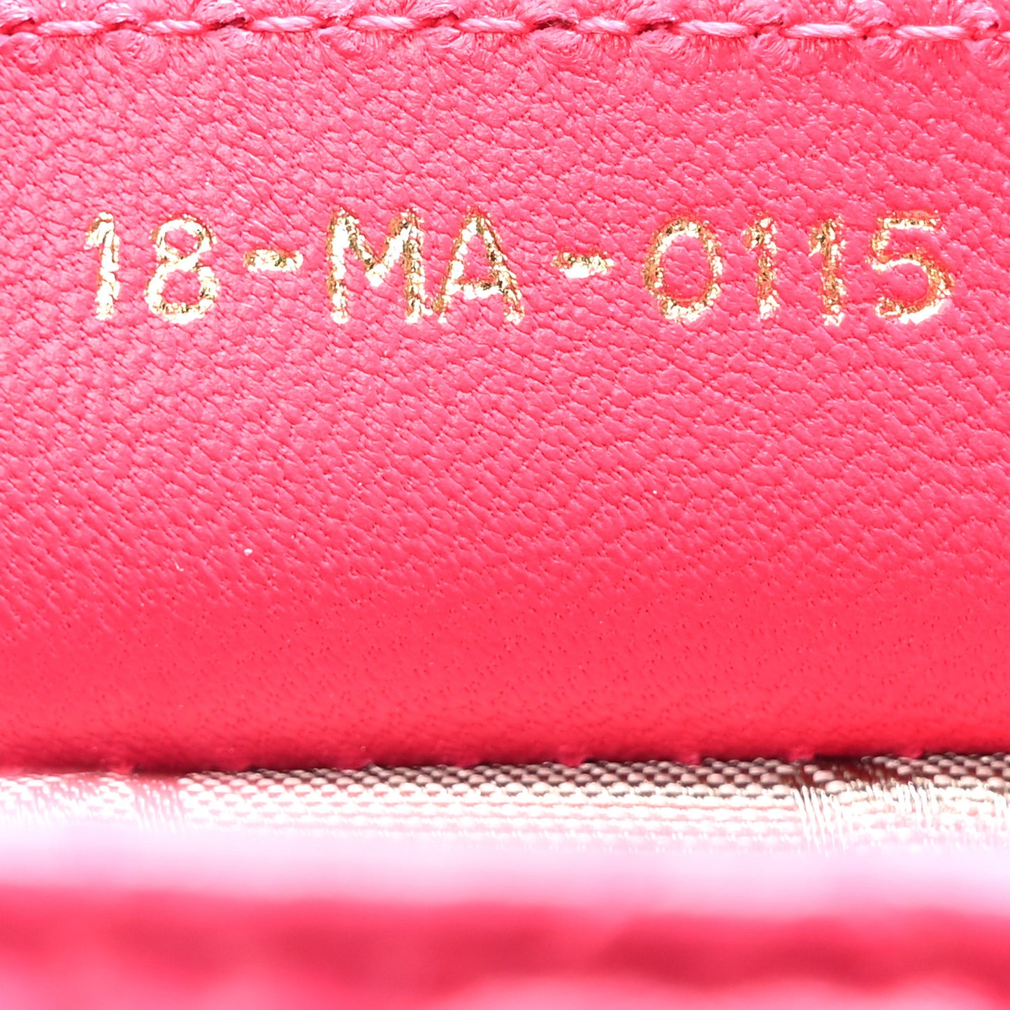 Lambskin Cannage Medium Lady Dior Pink