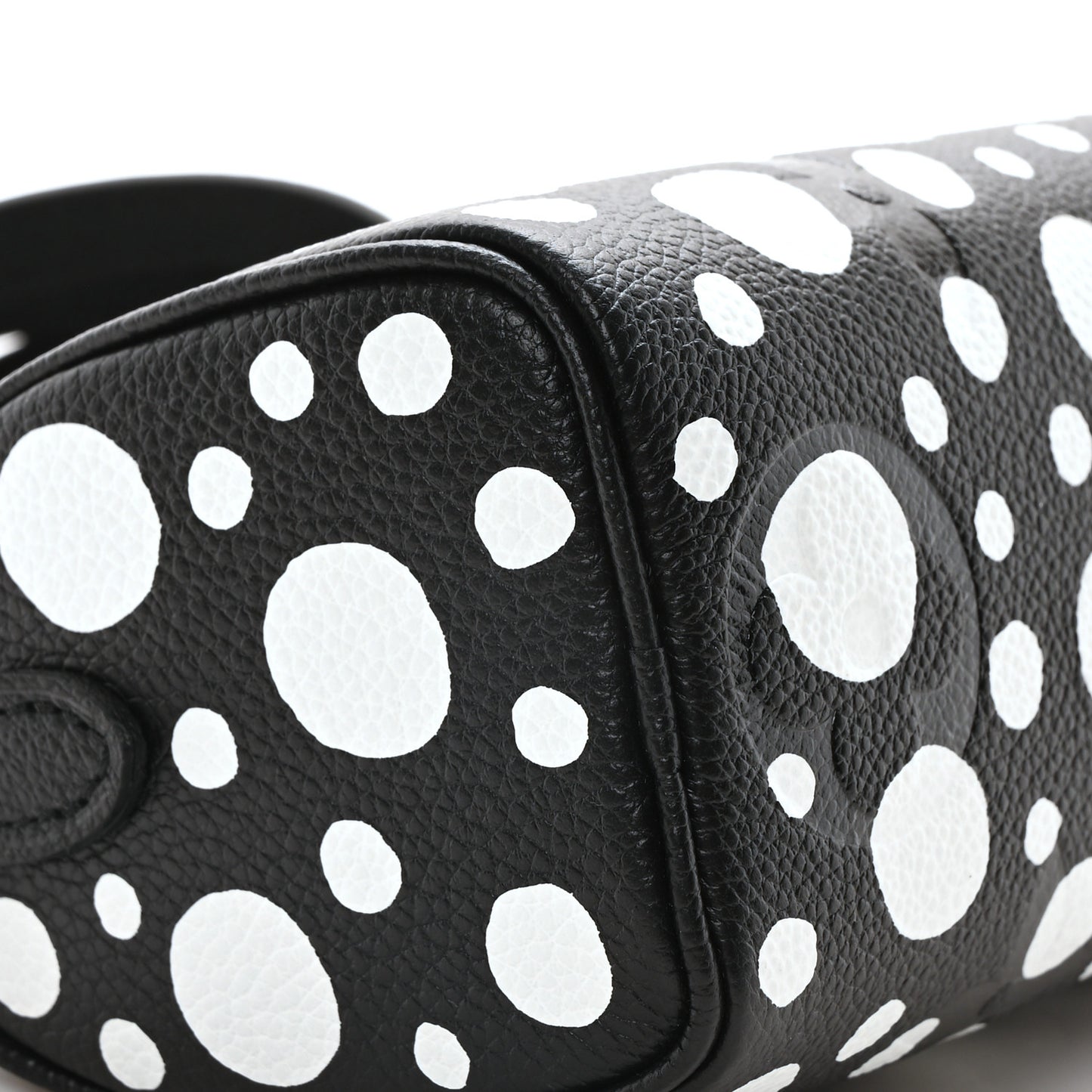 LV X YK Empreinte Infinity Dots Nano Speedy Bandouliere Black White