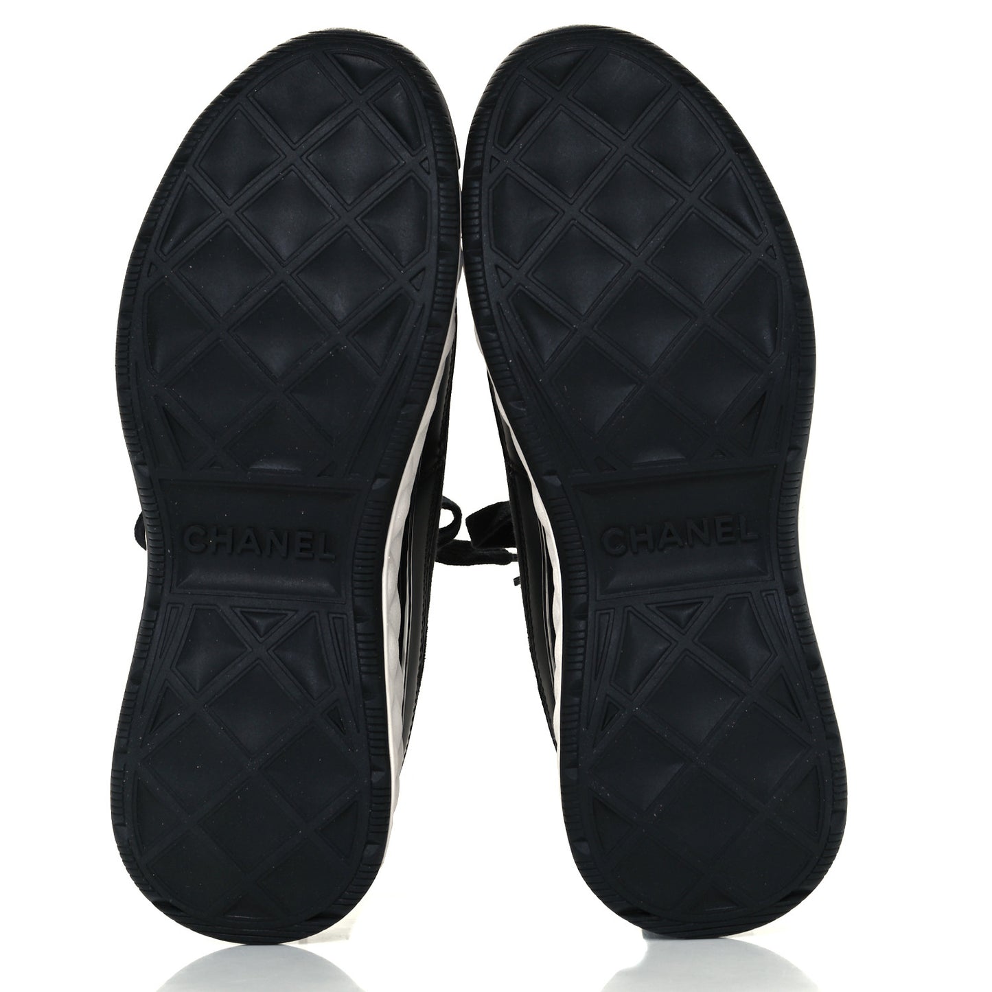 Velvet Calfskin Mixed Fibers CC Sneakers 37 Black