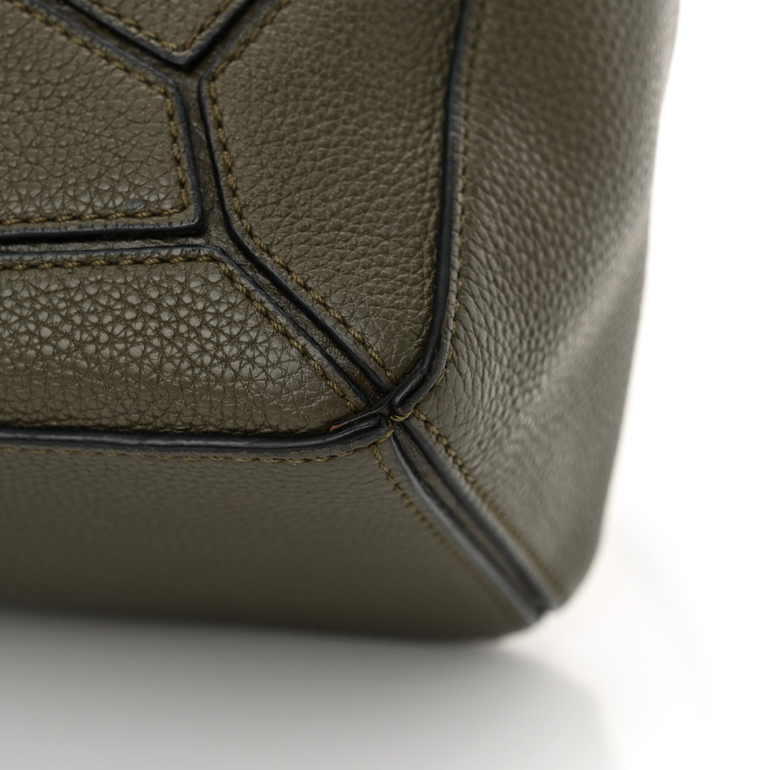 Loewe Calfskin Small Puzzle Bag Khaki Green 11 of 13