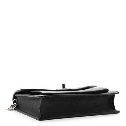 Louis Vuitton Soft Calfskin My Lockme Chain Pochette Black 4 of 10