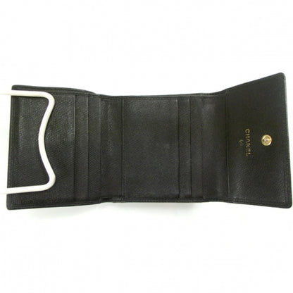 Chanel Caviar Tri-Fold Wallet Black 6 of 10