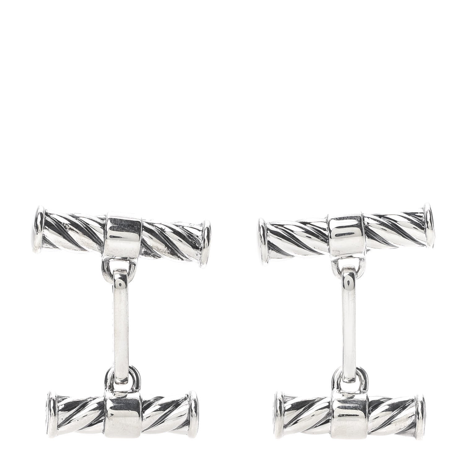 David Yurman Sterling Silver Cable Classics Cufflinks 1 of 3