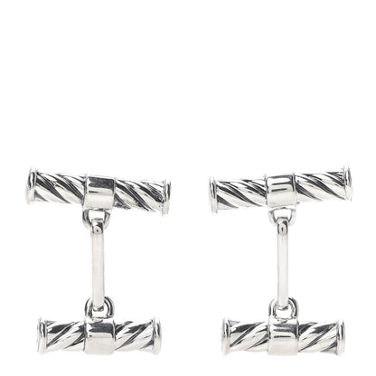 David Yurman Sterling Silver Cable Classics Cufflinks 1 of 3