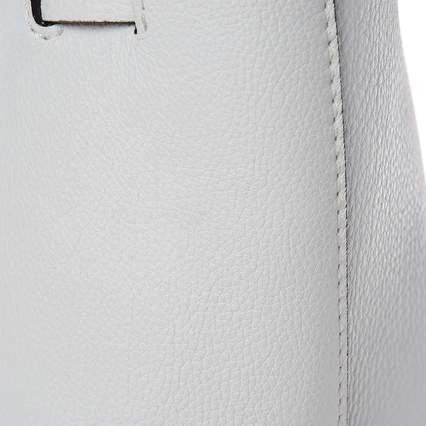 Soft Grain Calfskin Medium Belt Bag Chalk White