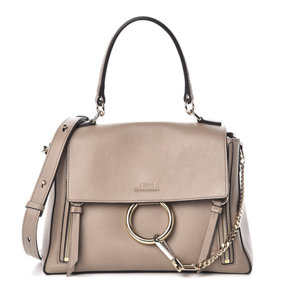 Chloe Calfskin Small Faye Day Shoulder Bag Motty Grey 1 of 8