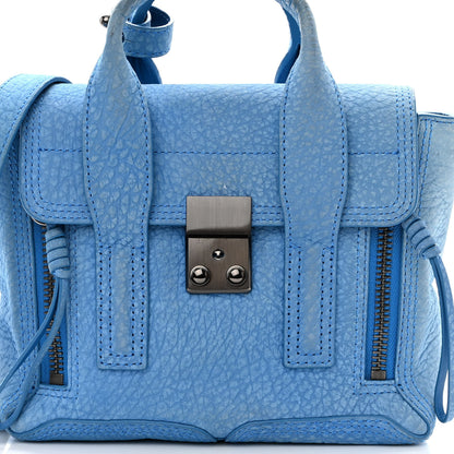 3.1 Phillip Lim Textured Calfskin Mini Pashli Satchel Azure 7 of 10