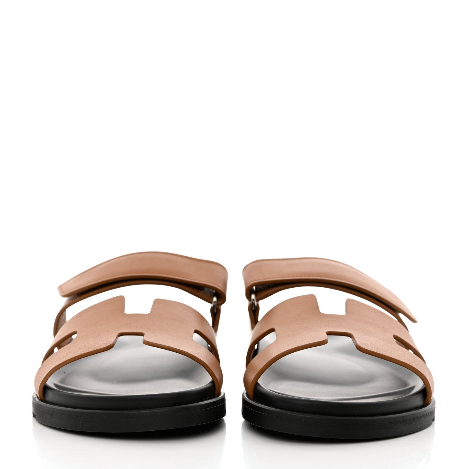 Hermes Calfskin Womens Chypre Sandals 41 Naturel 2 of 9