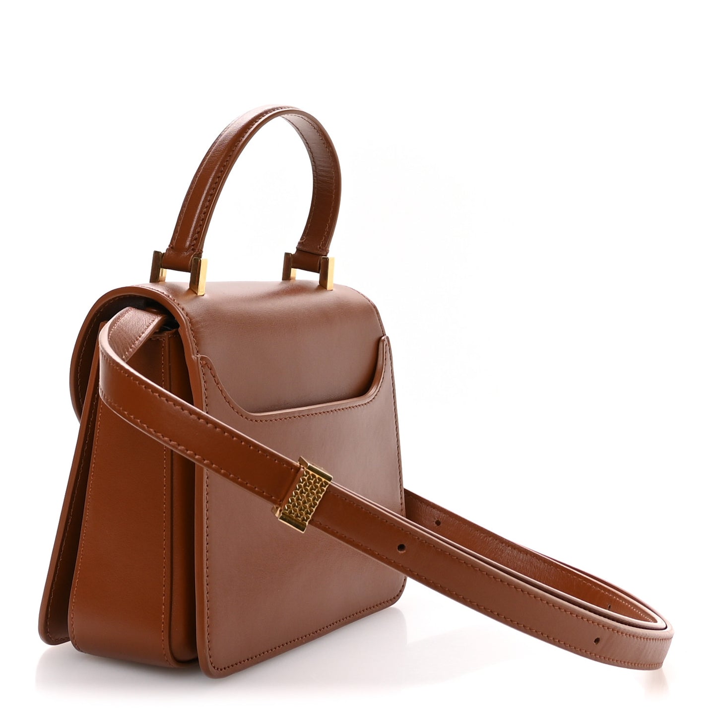 Calfskin Concerto Mini Top Handle Bag Tan