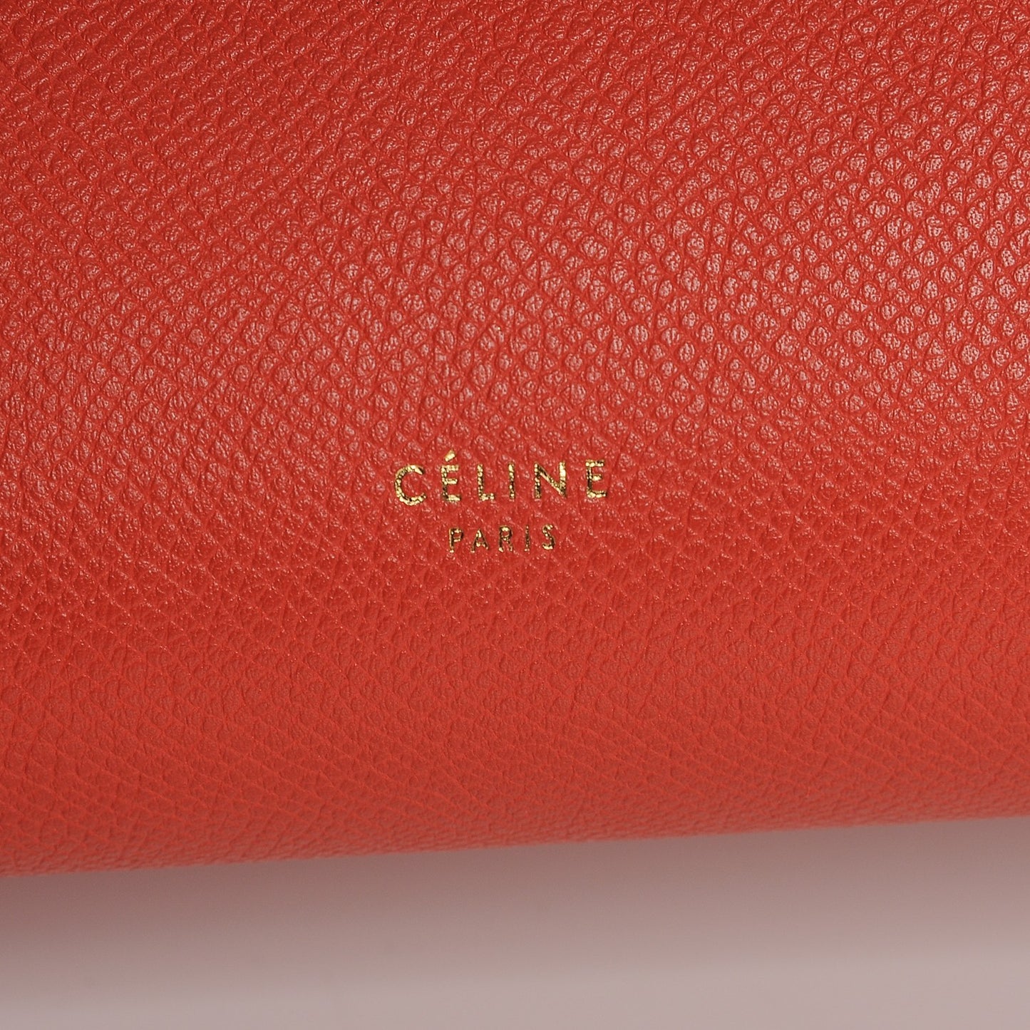 Baby Grained Calfskin Micro Belt Bag Poppy