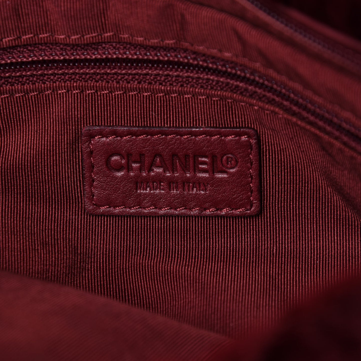 Rabbit Fur Shoulder Bag Burgundy