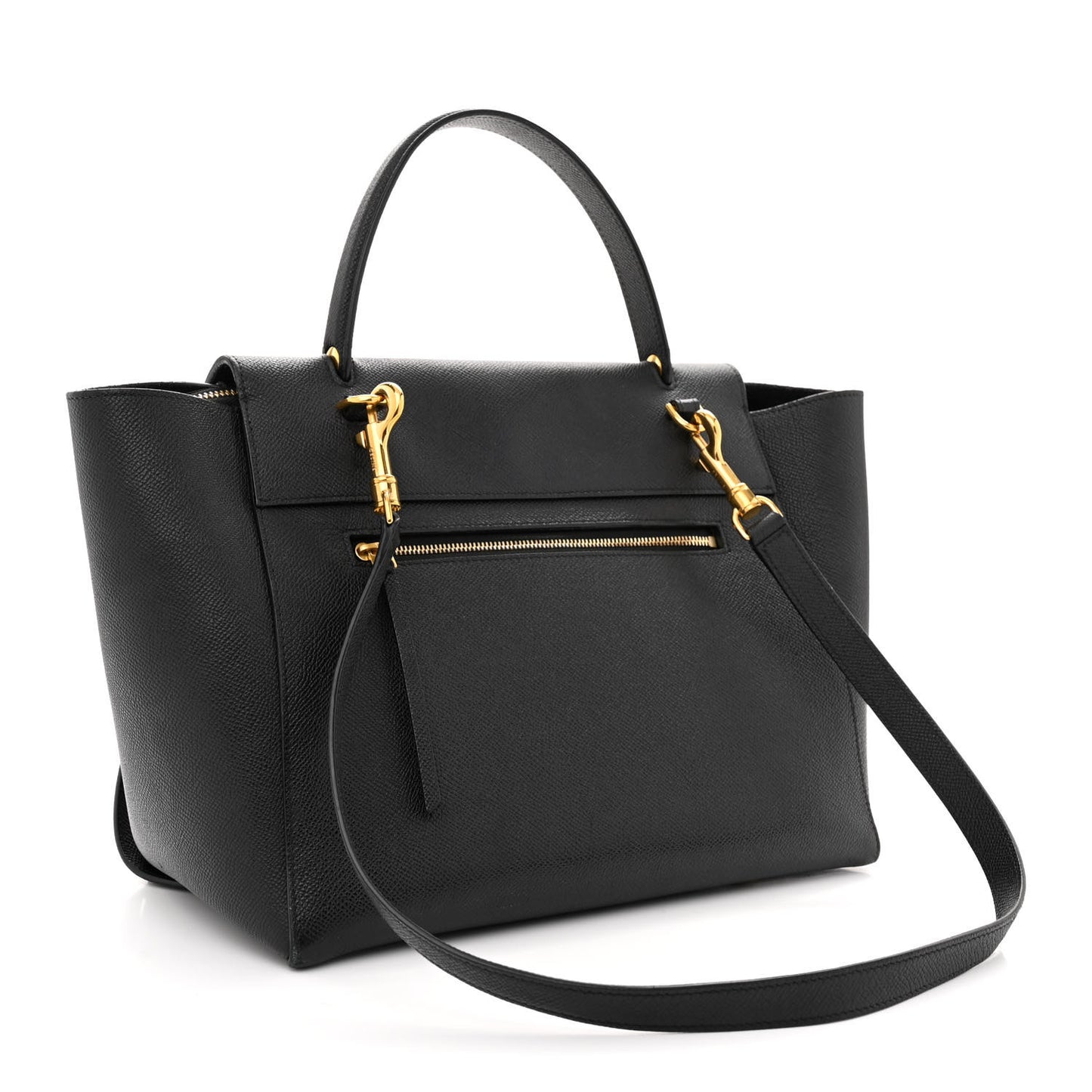 Grained Calfskin Mini Belt Bag Black