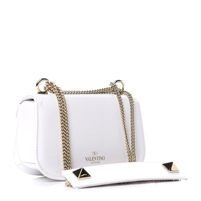 Valentino Garavani Calfskin VLTN Small Shoulder Bag White 2 of 9