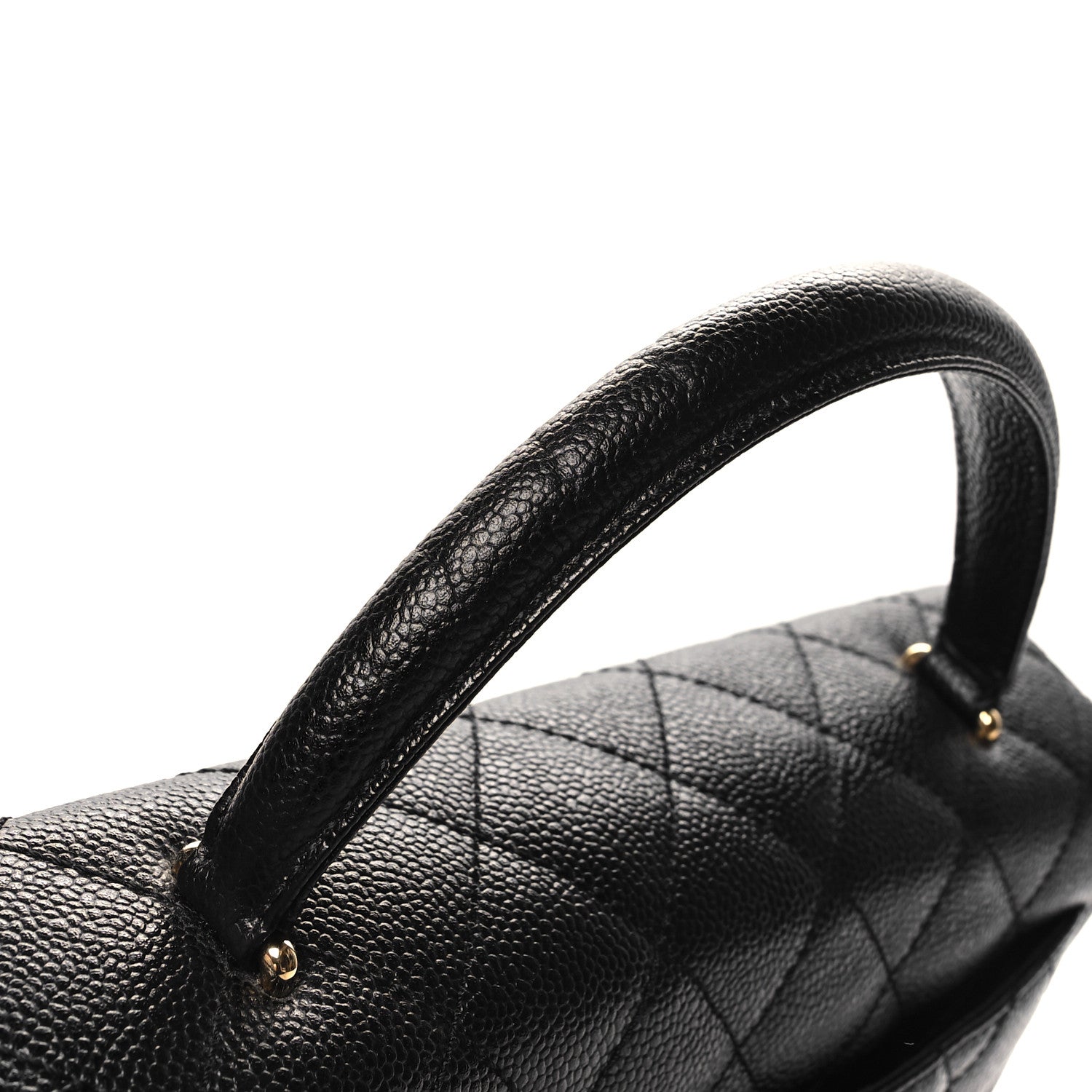 Chanel Caviar Quilted Jumbo Kelly Flap Black 6 of 12