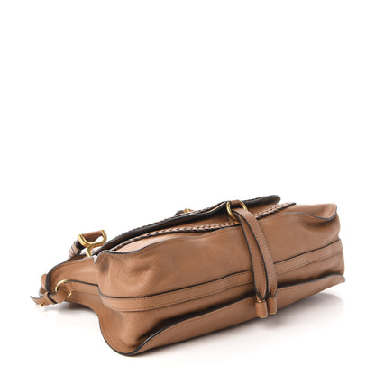 Chloe Calfskin Braided Medium Marcie Satchel Nut 4 of 9