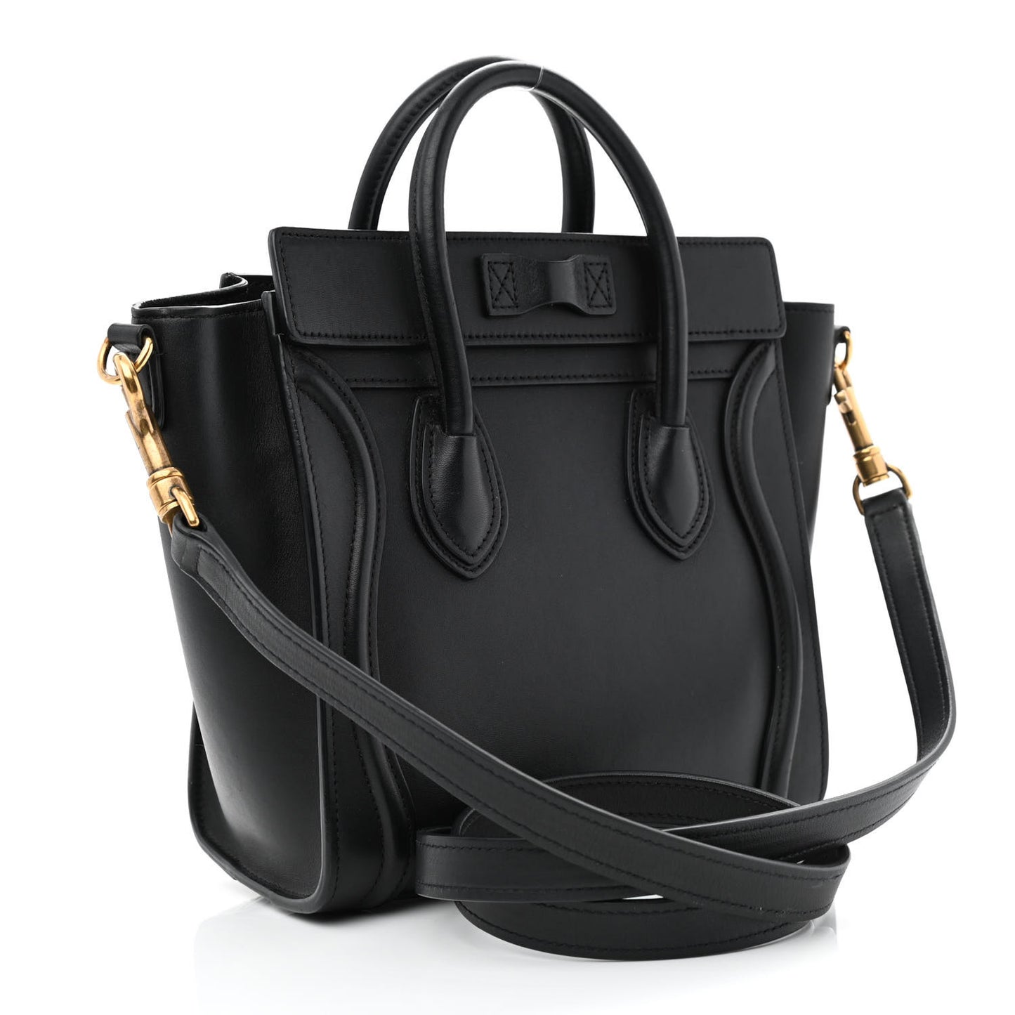 Smooth Calfskin Nano Luggage Black