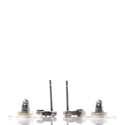 Chanel Crystal Mini Timeless CC Earrings Silver 3 of 4