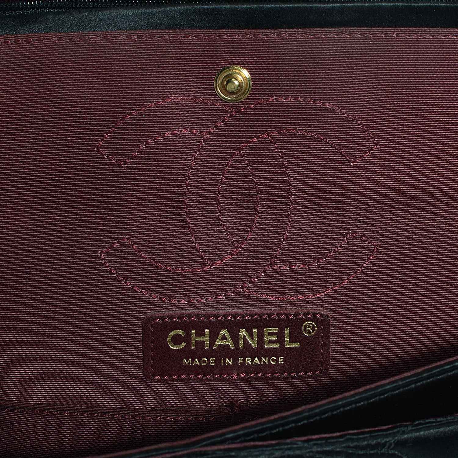 Chanel Satin Coco's Croc East West Double Flap Black 7 of 8