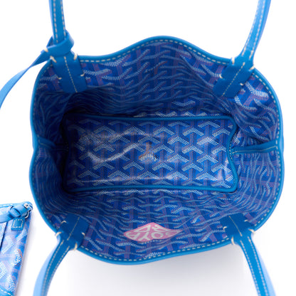 Goyard Goyardine Coeur Reversible Mini Anjou Sky Blue 10 of 20