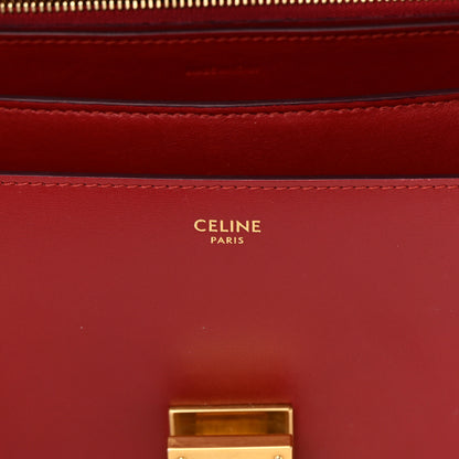Celine Box Calfskin Medium Classic Box Flap Bag Dark Brick 6 of 19