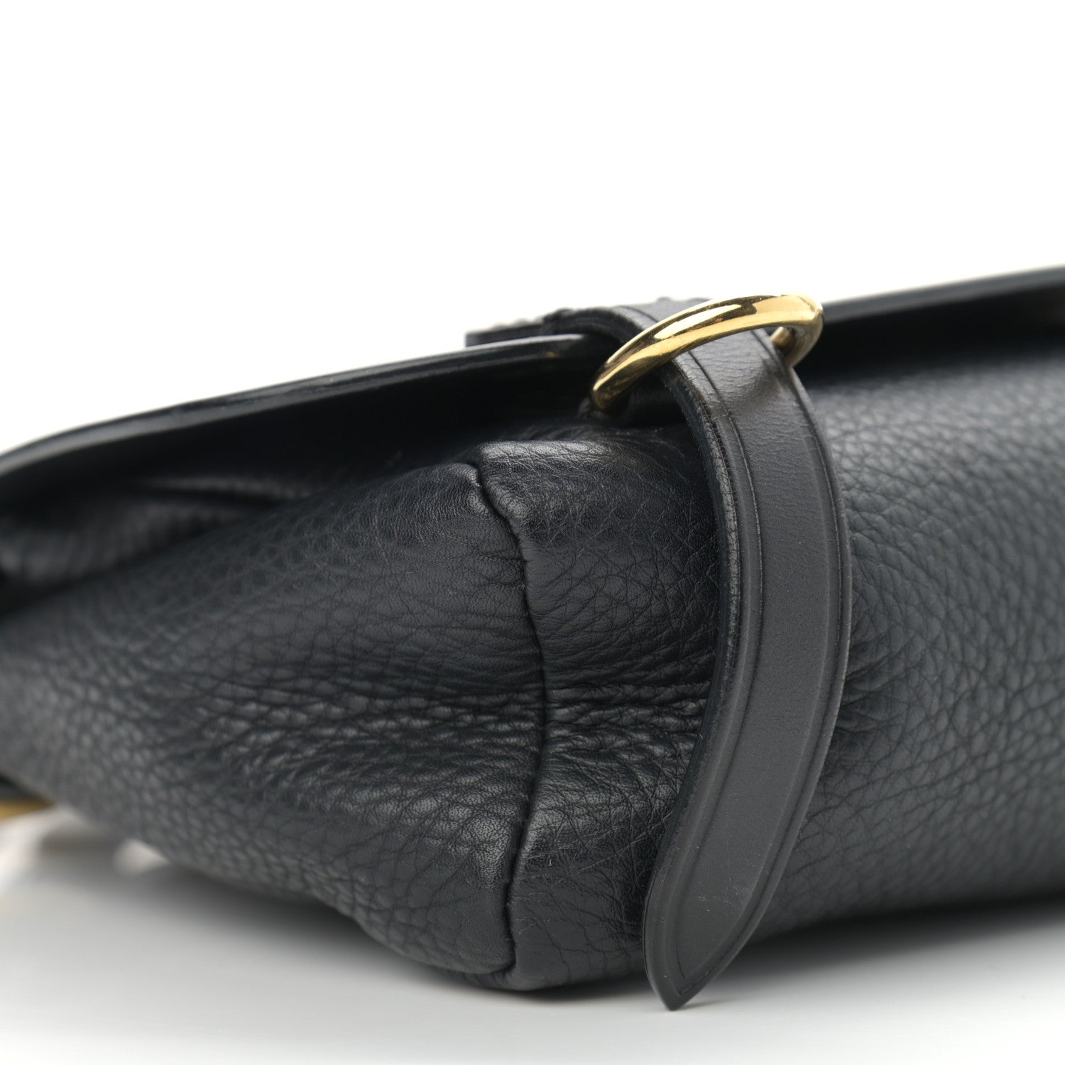 Burberry Soft Grain Calfskin Baby Bridle Saddle Bag Black 9 of 11