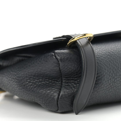Burberry Soft Grain Calfskin Baby Bridle Saddle Bag Black 9 of 11