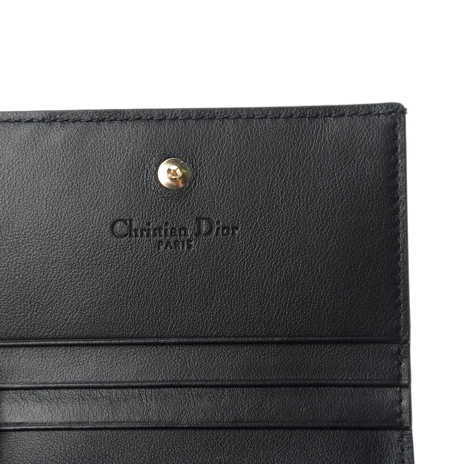 Christian Dior Printed Calfskin Animals Medium Wallet Green Multicolor 8 of 9