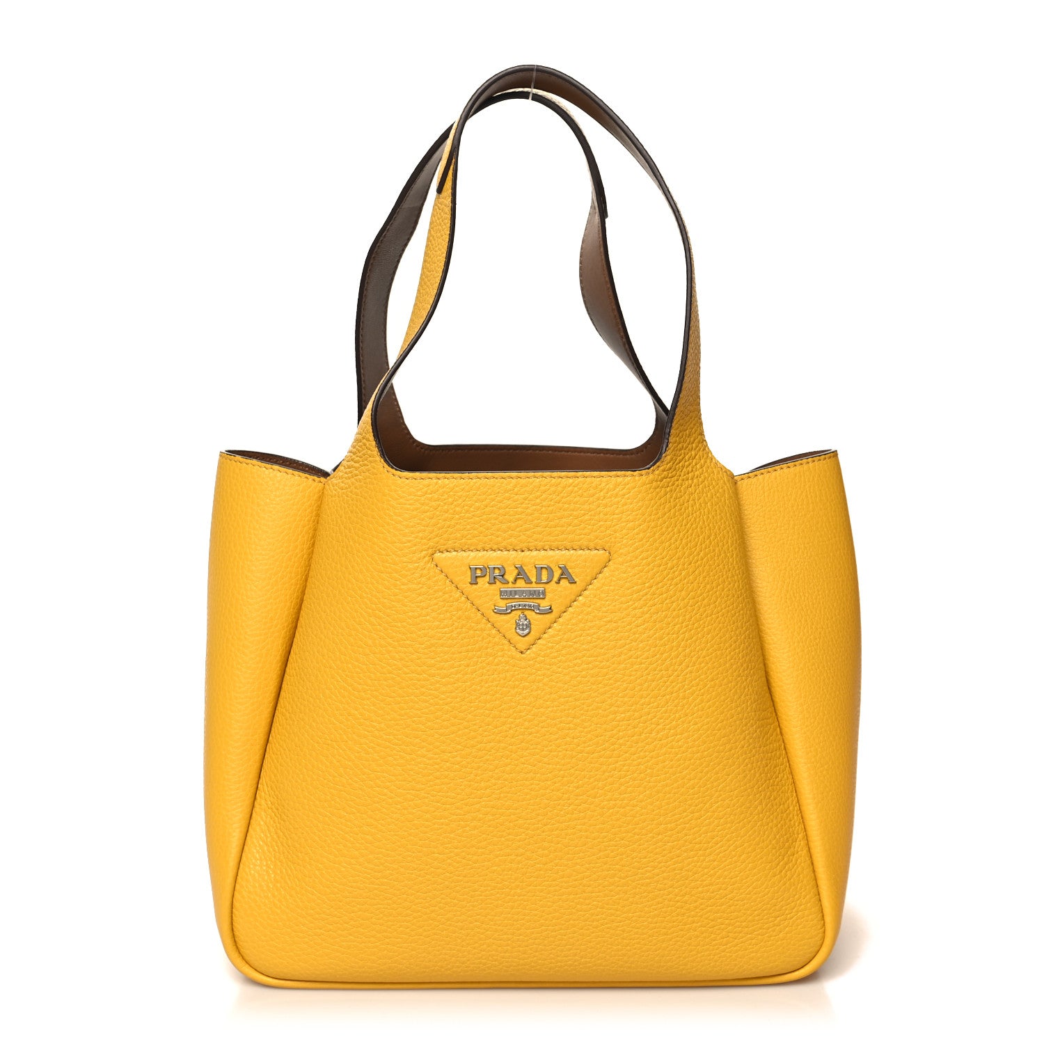 Prada Vitello Daino Soft Medium Dynamique Tote Soleil Caramello 1 of 9