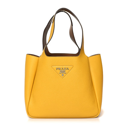 Prada Vitello Daino Soft Medium Dynamique Tote Soleil Caramello 1 of 9