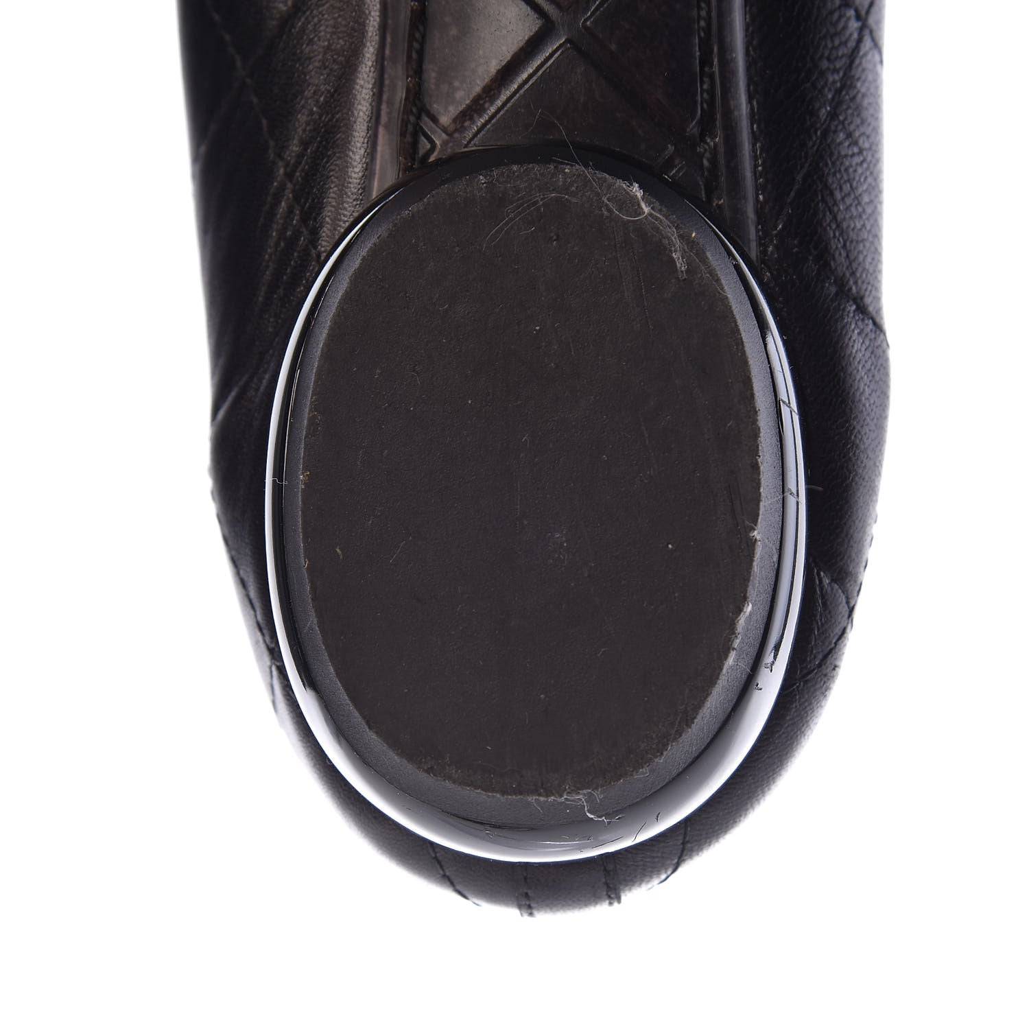 Chanel Lambskin Cambon Quilted Ballerina Flats 38 Black 17 of 18