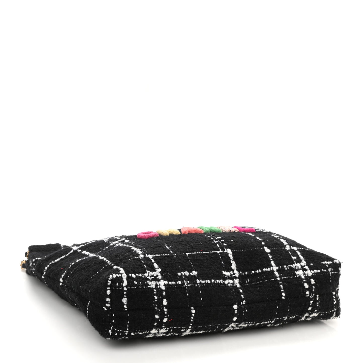 Wool Tweed Quilted Chanel 22 Black Multicolor