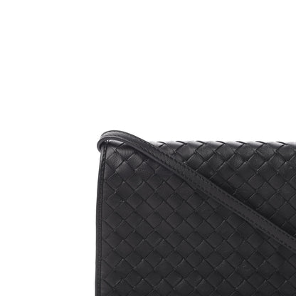 Bottega Veneta Nappa Intrecciato Flap Crossbody Black 10 of 11