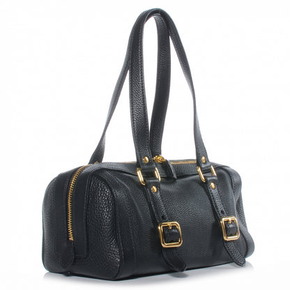 Prada Vitello Daino Buckle Bag Nero Black 4 of 8