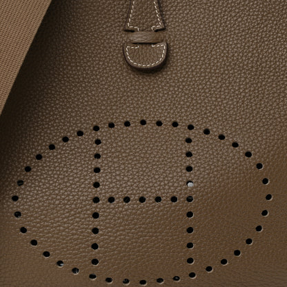 Hermes Taurillon Clemence Evelyne III PM Etoupe 8 of 12