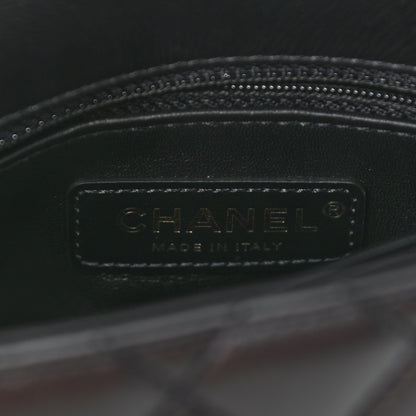 Chanel Calfskin Crystal Quilted Extra Mini Coco Handle Flap Black 6 of 10