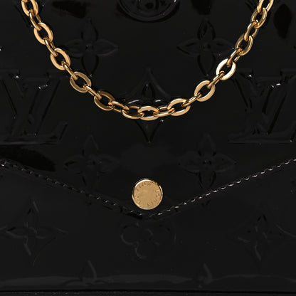 Louis Vuitton Vernis Pochette Felicie Chain Wallet Amarante 8 of 10