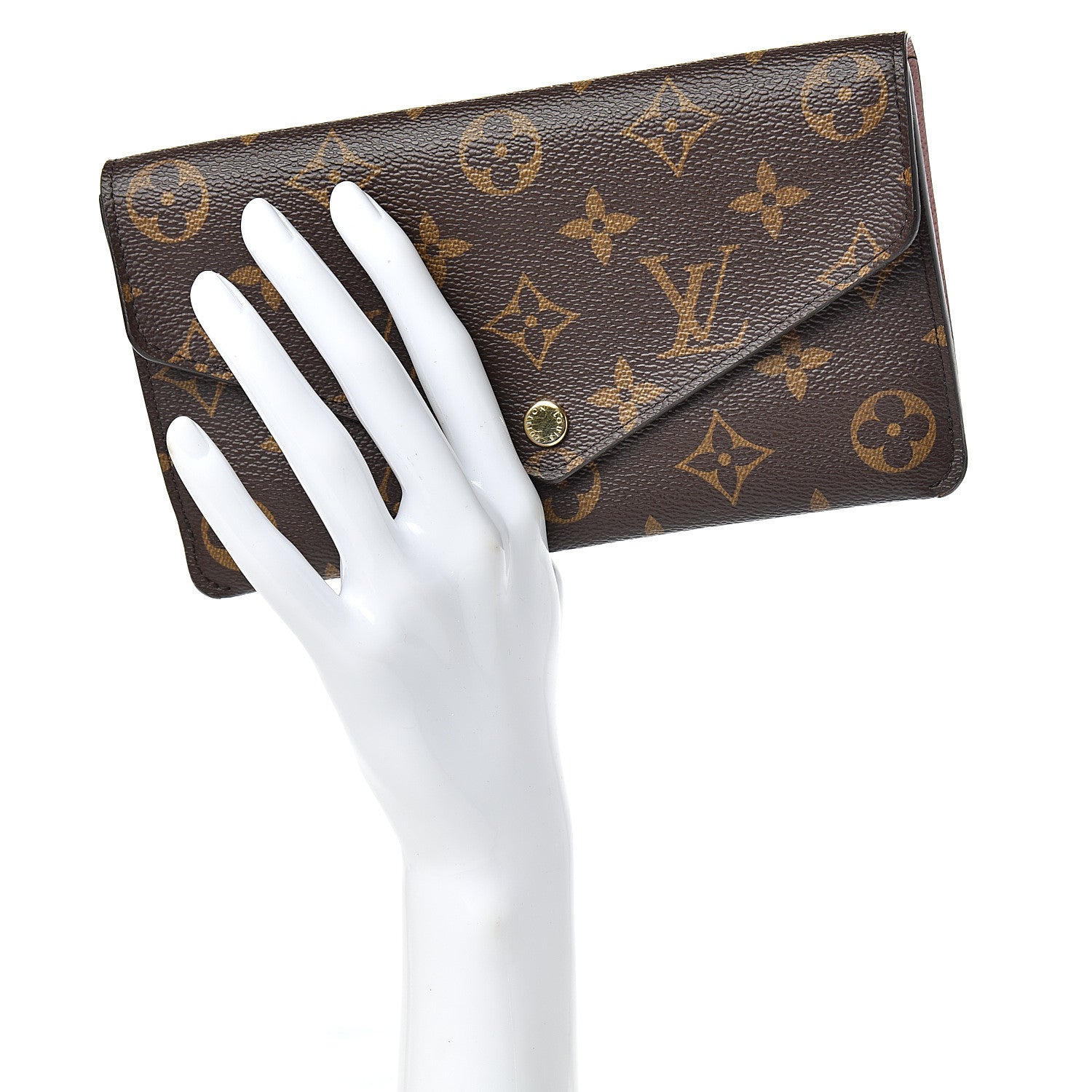 Louis Vuitton Monogram Jeanne Wallet Rose Ballerine 2 of 7