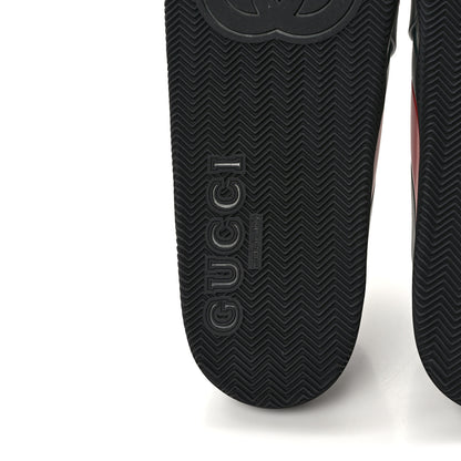Gucci Rubber Web Mens Criss Cross Slide Sandals 9 Green Red 6 of 8