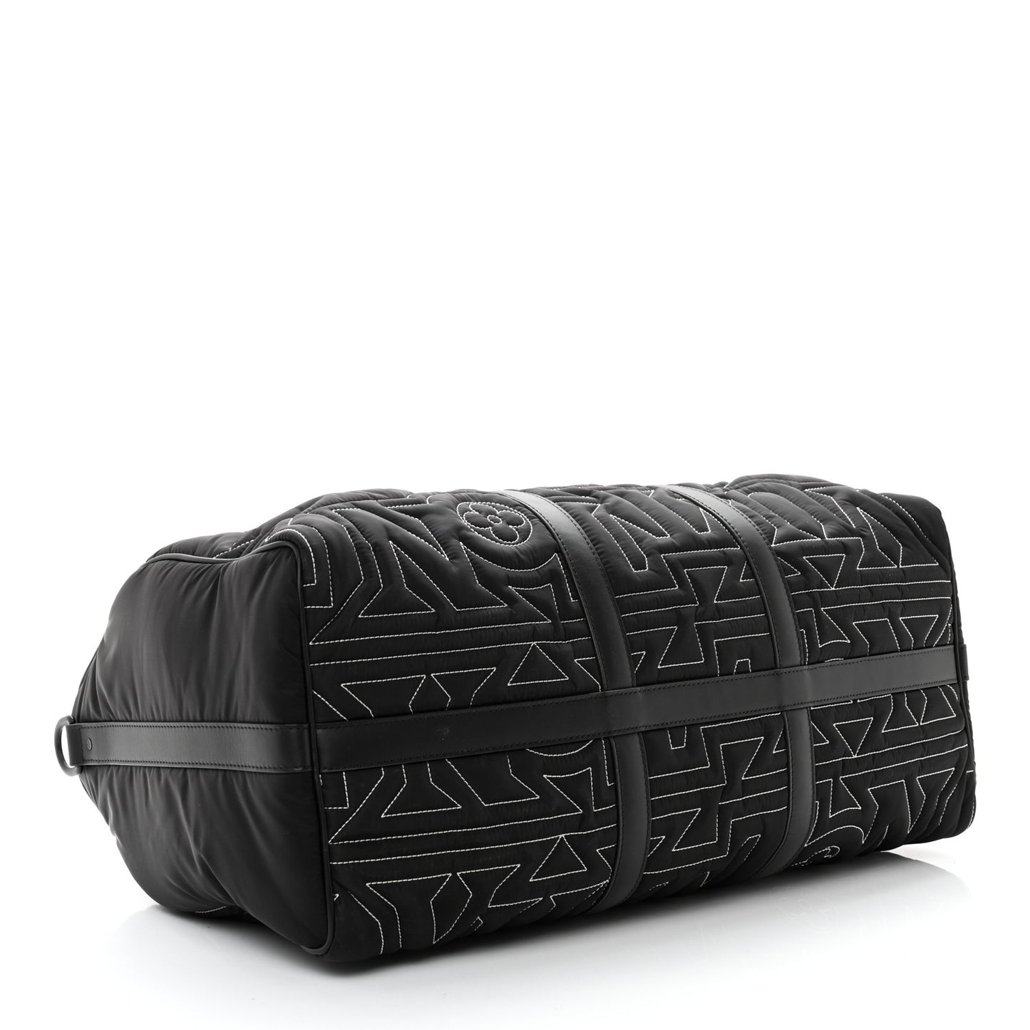 Nylon Embroidered Keepall Bandouliere 50 Black